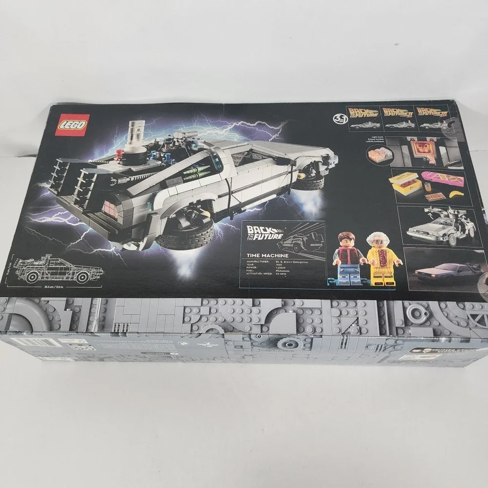 LEGO Icons 10300 Back to the Future Time Machine Delorean New Sealed 1872 Pc